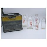 Galv. Milk Crate, Chester & Millstadt IL Bottles