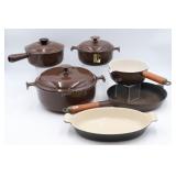 Vintage Le Creuset  Brown Enamel Ware