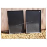 2 Large Plastic Trays