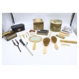 Victorian Dresser Boxes & Celluloid Accessories