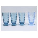 4 Whitehall Blue Glasses (2 shades of blue)