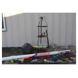 3-Tier Metal Plant Stand, Garden Tools, & More