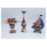 3 Jim Shore Americana Statues