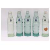 5 Mineral Water Codd Bottles