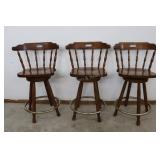 3 Swivel Top Bar Stools