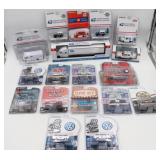 Assorted Green Light Die Cast Cars