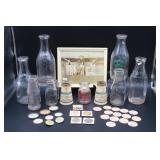 Missouri Dairy Bottles Caps Pins Photo