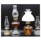 4 Kerosene Oil Lamps