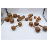 Antique Wooden Barbells