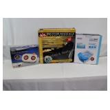 Back massager and 2 foot massagers