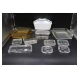 Vintage Glass Refrigerator Dishes &  Lids