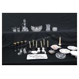 Cut Glass, Porcelain & Silver Plate