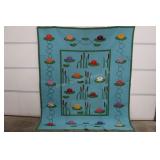 Lilly Pad Quilt Hand & Machine Quilting