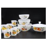 Fire King Gay Fad Fruits Kitchen Set