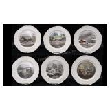 Currier & Ives Americana Series 6 Plates