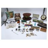 Mens Dresser Items- Pipes, Cuff Links