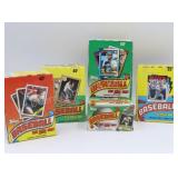 Topps Wax Boxes Baseball Cards 86,87,88,90