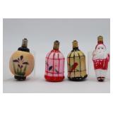 4 Antique Christmas Bulbs