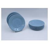 8 Fiesta Periwinkle Blue 7" Plates
