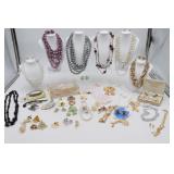 Costume Jewelry, Broaches, Necklaces, Earrings