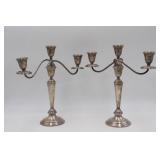 Alvin Sterling Silver Candlesticks