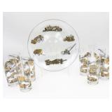 MCM Gold & Black  Heavy Equipment Bar Set