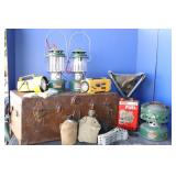 Coleman Lanterns, Heater, Trunk, Folding Stool