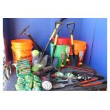 Garden Tools, Shovels, Buckets, Bug Bags