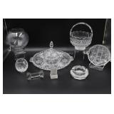 Assorted cut and art glass
