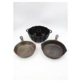 Cast Iron Skillets & Bundt Pan