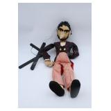 Vintage marionette string doll 24"