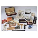 Listerine Razor Banks, McCoy Mustache Mug, Razors