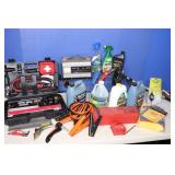 Emergency Car Kit, Cleaners, Battery Charger