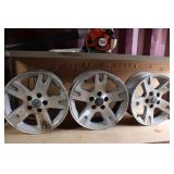 (3) 17" 5 Lug Ford Rims