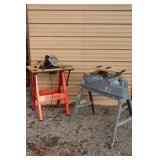 Saw Table, Aluminum Saw Horses, B & D Saw,
