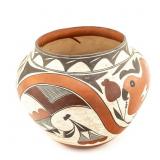 1950s Acoma Pueblo Polychrome Pot-Signed