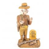 Hand-Carved Wooden Folk Art - Old Man Clanton