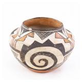 Acoma Pueblo Polychrome Pottery Bowl