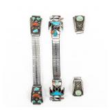 Southwestern Themed Sterling Watch Bands Ends