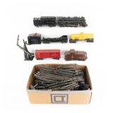 Lionel 2037 Engine with Tender & RR Cars & Track+