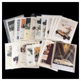 (20) Cadillac & Buick Magazine Advertisements