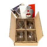 Set of Four Courvoisier Cognac Brandy Snifters