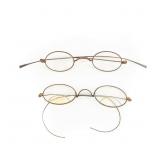 (2) Antique Wire-Rim Spectacles