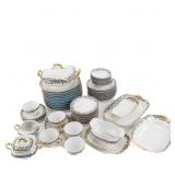 Czechoslovakian Porcelain Dinnerware Service