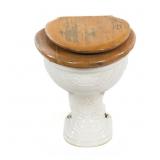 Antique L. Wolff "LUPUS" Porcelain Toilet Bowl