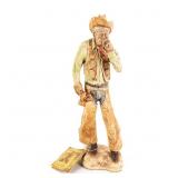 Collectible 1975 Fred Curtis Western Cowboy Statue