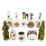 (10) Vintage Empty Decanters