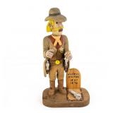 Hand-Carved Wooden Folk Art - Wild Bill Hickok