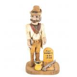 Hand-Carved Wooden Folk Art - Pat Garrett