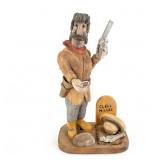 Hand-Carved Wooden Folk Art - Clell Miller